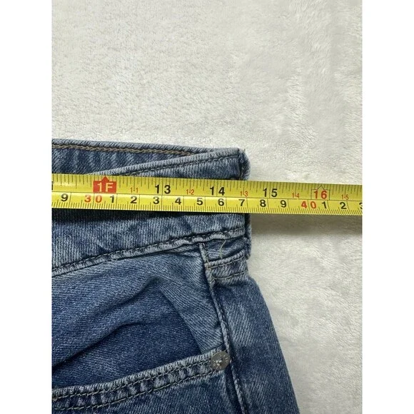 AERO High Rise Wide Leg Jeans Juniors Size 6 Vintage Inspired Non Stretch Denim - Picture 5 of 6